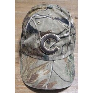 Chicago Cubs Hat Cap Strap Back Hunting FULL CAMO Fan Favorite Logo MLB Baseball